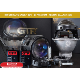 GÓI GTR G3 ( BI CẦU GTR PREMIUM + XENON GTR 45W + BALLAST GTR 45W)