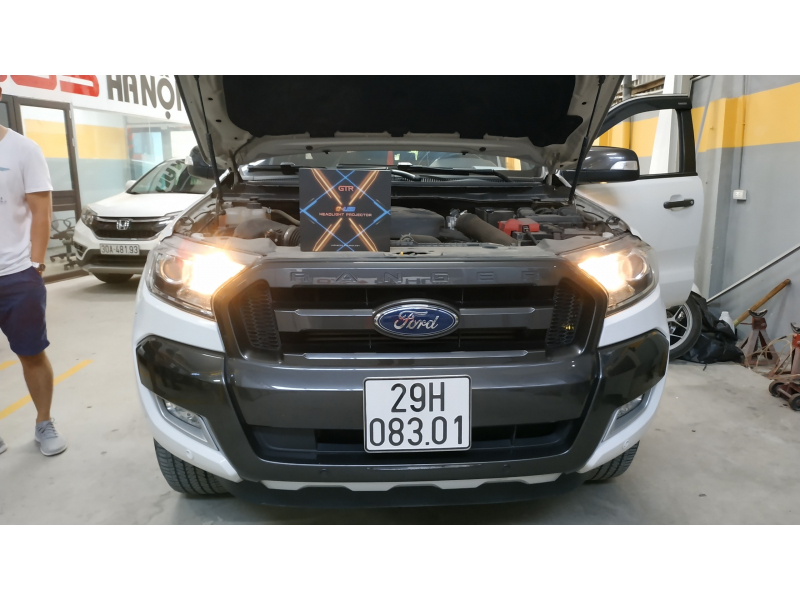 Độ đèn nâng cấp ánh sáng Bi Led GTR GLed X cho Ford Ranger