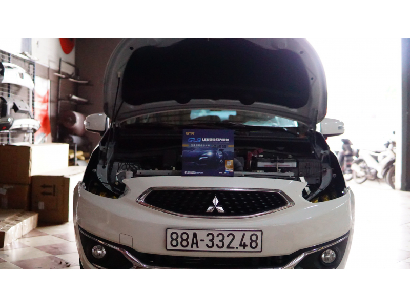 Độ đèn nâng cấp ánh sáng Nâng cấp ánh sáng GTR GLS xe Mitsubishi Mirage