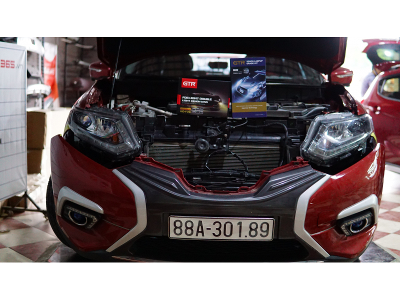 Độ đèn nâng cấp ánh sáng Bi gầm SE + kit tăng sáng 150% xe Nissan X-trail