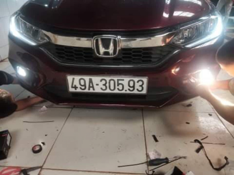 Độ đèn nâng cấp ánh sáng Bi Gầm GTR V2 tăng sáng 180% xe Honda City