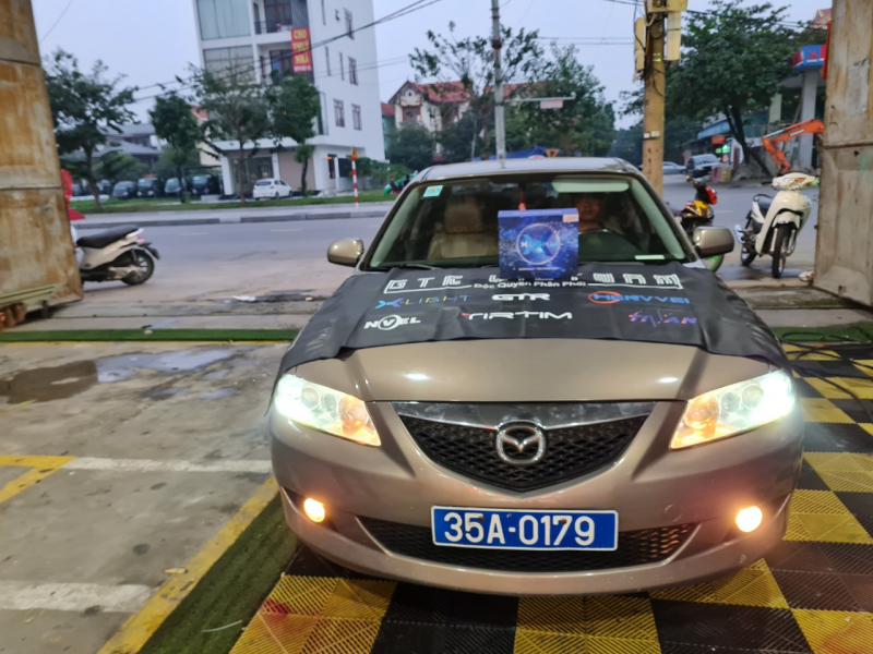 Độ đèn nâng cấp ánh sáng BI LED XLIGHT V20 XE MAZDA 6