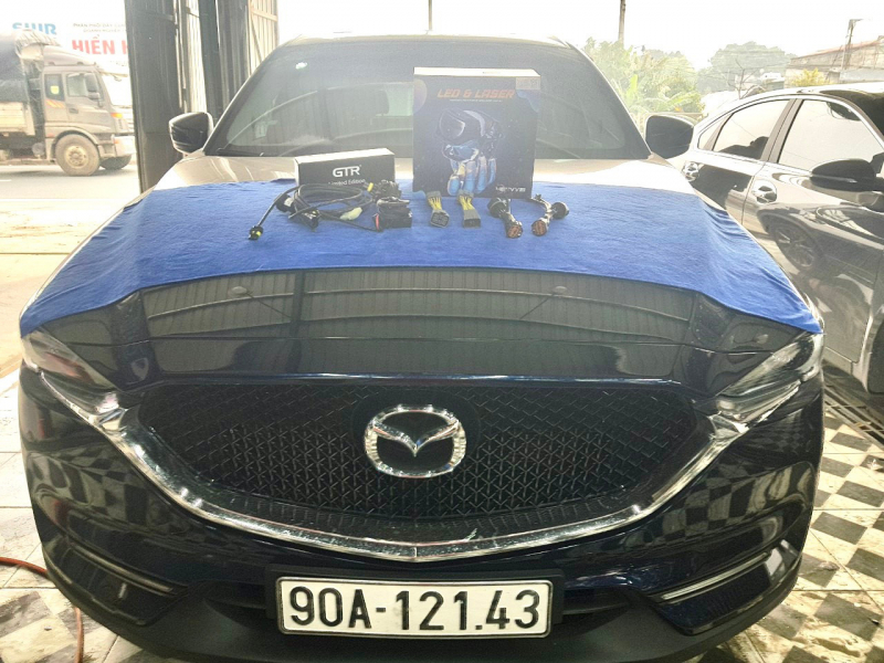 Độ đèn nâng cấp ánh sáng BI LASER HENVVEI L92 XE MAZDA CX5