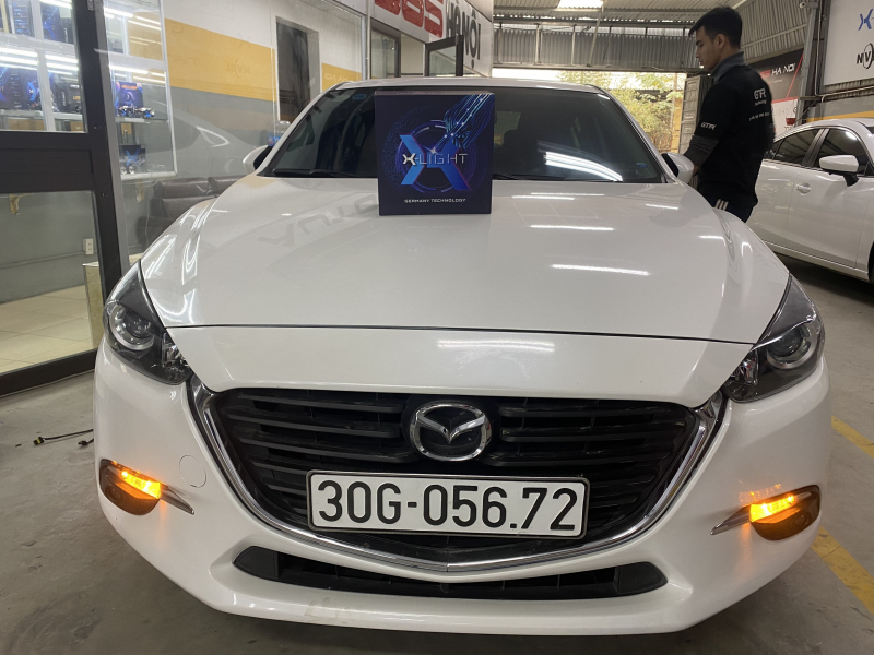 Độ đèn nâng cấp ánh sáng Bi Led XLight V30 Ultra cho Mazda 3