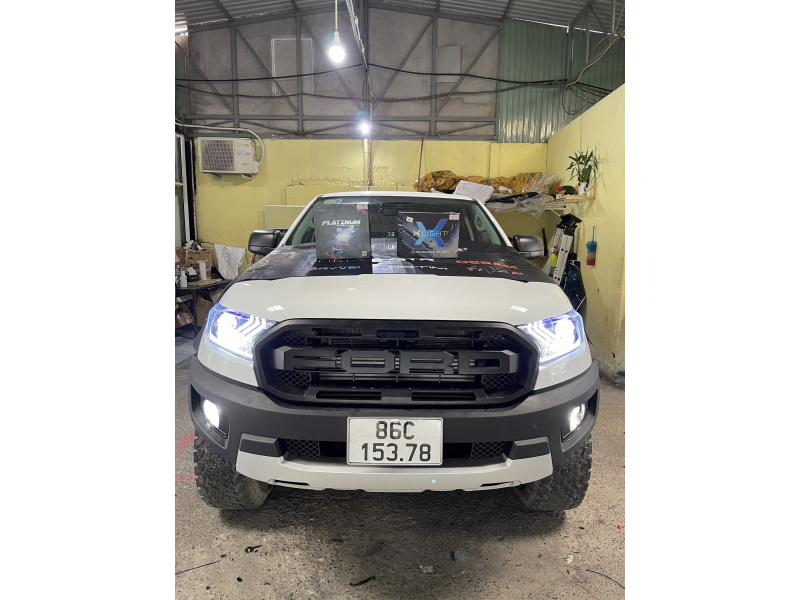 Độ đèn nâng cấp ánh sáng FORD RANGER - 11/11/21 - BI LASER TITAN PLATINUM PLUS 9+3 NHÂN LED + BI GẦM LED X-LIGHT F10 