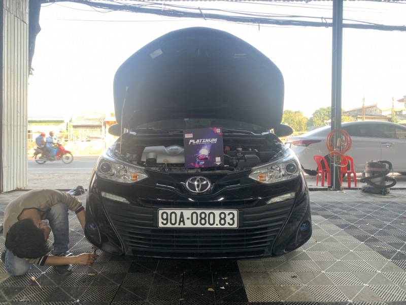 Độ đèn nâng cấp ánh sáng TOYOTA VIOS 03/12 - BI LASER TITAN PLATINUM PLUS 9+3