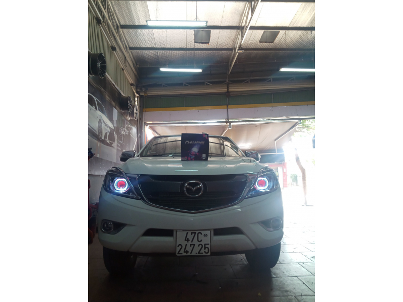 Độ đèn nâng cấp ánh sáng MAZDA BT50 725464 - 19/03 - Bi laser Titan Platinum 9+3 nhân led