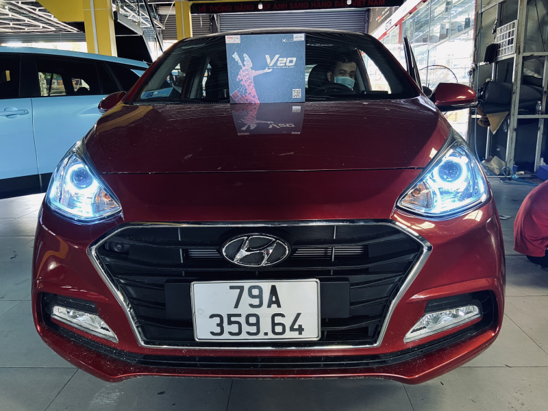 Độ đèn nâng cấp ánh sáng BI LED X-LIGHT V20 NEW 2021 XE HYUNDAI I10 - NHA TRANG 35964 - 26/03/2022