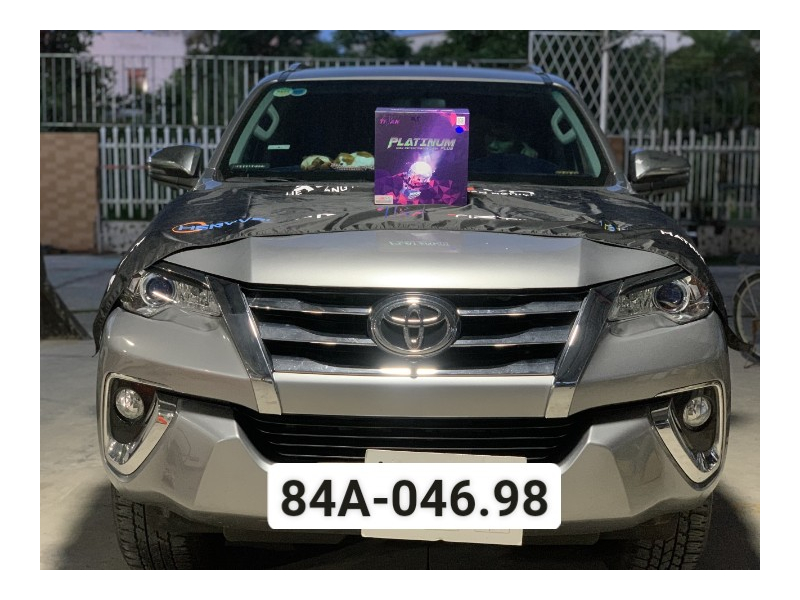 Độ đèn nâng cấp ánh sáng  BI LASER TITAN PLATINUM PLUS NHIỆT MÀU 5000K XE TOYOTA FORTUNER - TRÀ VINH 04698 - 04/07/2022