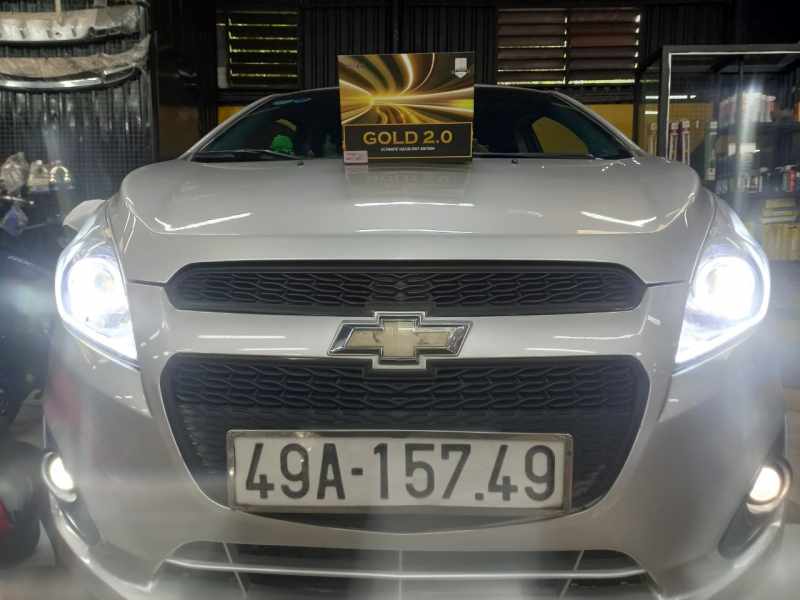 Độ đèn nâng cấp ánh sáng  67. BI LED TITAN GOLD 2.0 XE CHEVROLET SPARK - CỦ CHI 15749 - 6/7/2022