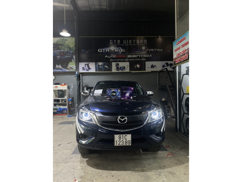 Độ đèn nâng cấp ánh sáng  BI GẦM LED X-LIGHT F10 NEW + BI LASER TITAN PLATINUM PLUS NHIỆT MÀU 5000 XE MAZDA BT50 - BIÊN HÒA 12398 - 21/07/2022