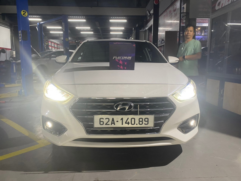 Độ đèn nâng cấp ánh sáng  BI LASER TITAN PLATINUM PLUS NHIỆT MÀU 5000K CHO XE HYUNDAI ACCENT - LONG AN 14089 - 20/10/2022