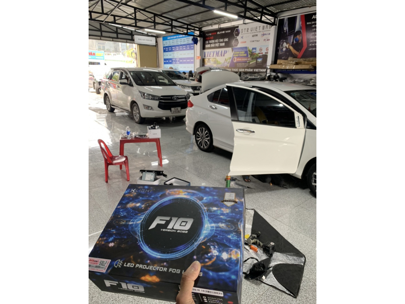 Độ đèn nâng cấp ánh sáng BI GẦM LED X-LIGHT F10 2022 - CÓ MẮT QUỶ 4300K CHO XE TOYOTA INNOVA 2018 - QUẢNG NAM 31096 - 03/10/2022