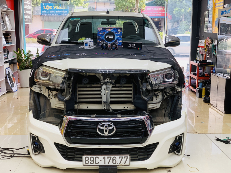 Độ đèn nâng cấp ánh sáng Bi Gầm F10 New 6000k cho xe Toyota Hilux