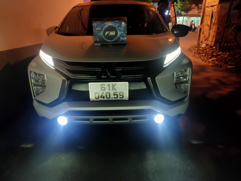 Độ đèn nâng cấp ánh sáng BI GẦM LED X-LIGHT F10 2022 - CÓ MẮT QUỶ 5500K - CHO XE MITSUBISHI XPANDER - HANA AUTO - 04059 - 14/12/2022