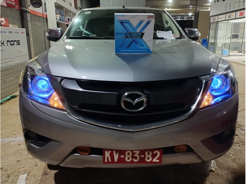 Độ đèn nâng cấp ánh sáng BI LED X-LIGHT V20 2023 CHO XE MAZDA BT50 KV8382 - AUTO365 ĐĂK NÔNG 15/12/2022