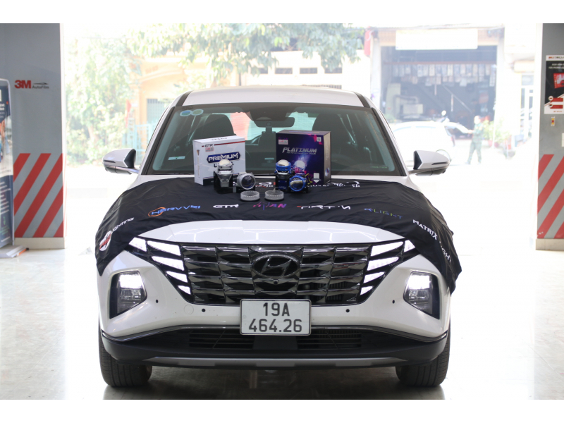 Độ đèn nâng cấp ánh sáng Nâng cấp bi laser platinum 6+3, bi led GTR premium ultra tăng sáng cho xe tucson