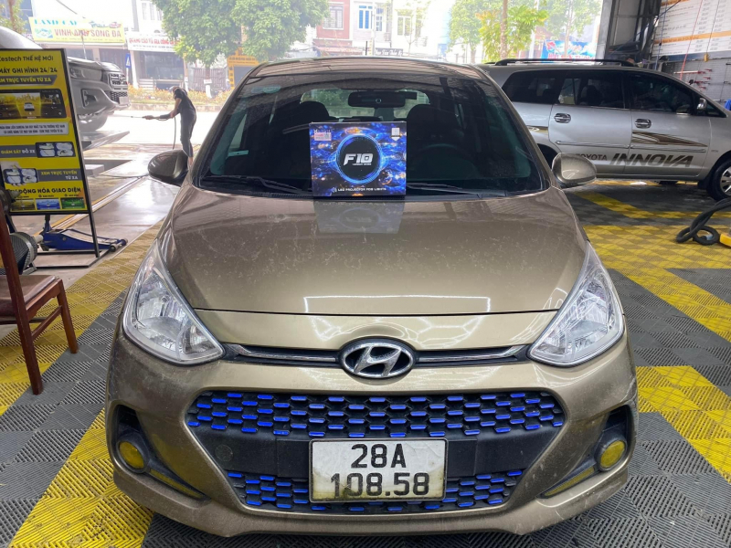 Độ đèn nâng cấp ánh sáng Nâng cấp bi gầm GTR tăng sáng Hyundai Grand i10