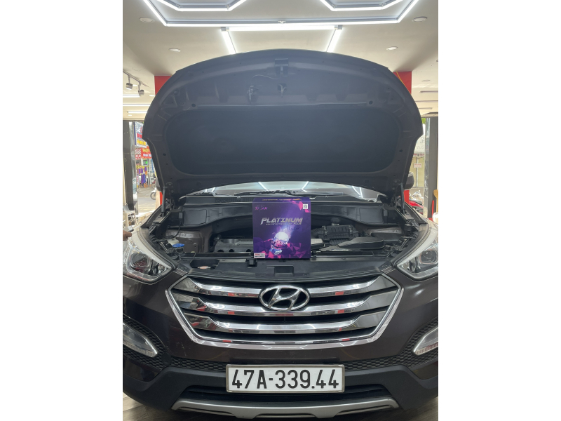 Độ đèn nâng cấp ánh sáng BI LASER TITAN PLATINUM PLUS NHIỆT MÀU 5000K CHO SANTAFE 33944 TẠI CAR CARE TÂY NGUYÊN 12/1/2023