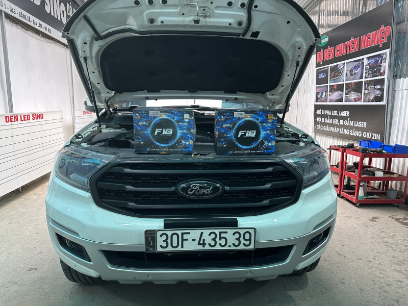 Độ đèn nâng cấp ánh sáng độ bi gầm tăng sáng cho ford everets