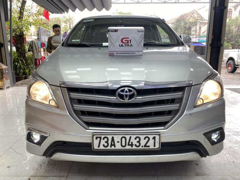 Độ đèn nâng cấp ánh sáng Nâng cấp bi gầm G1 Ultra 5500k tăng sáng TOYOTA INNOVA 