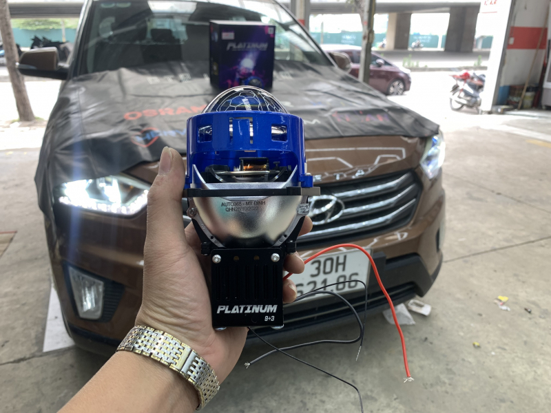 Độ đèn nâng cấp ánh sáng Platinum Led 9+3 Cho Hyundai Creta