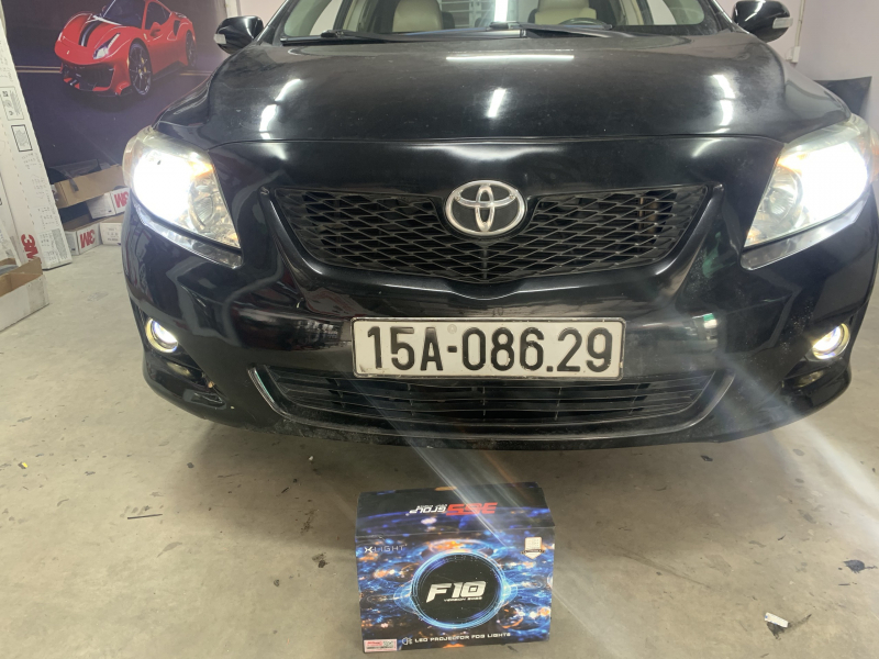 Độ đèn nâng cấp ánh sáng BI GẦM LED X-LIGHT F10 2022 - CÓ MẮT QUỶ - TOYOTA ALTIS - 15A08629