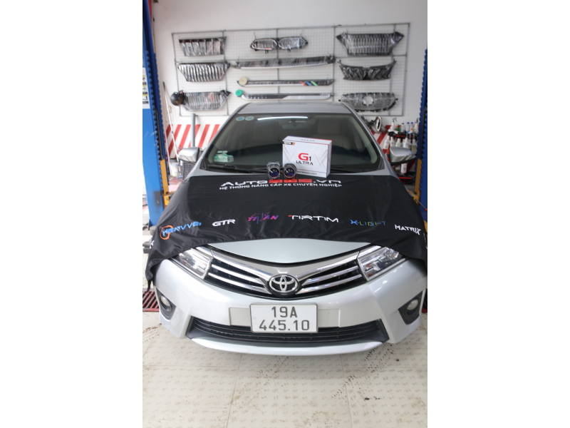 Độ đèn nâng cấp ánh sáng Bi gầm G1 tăng sáng cho Toyota Altis