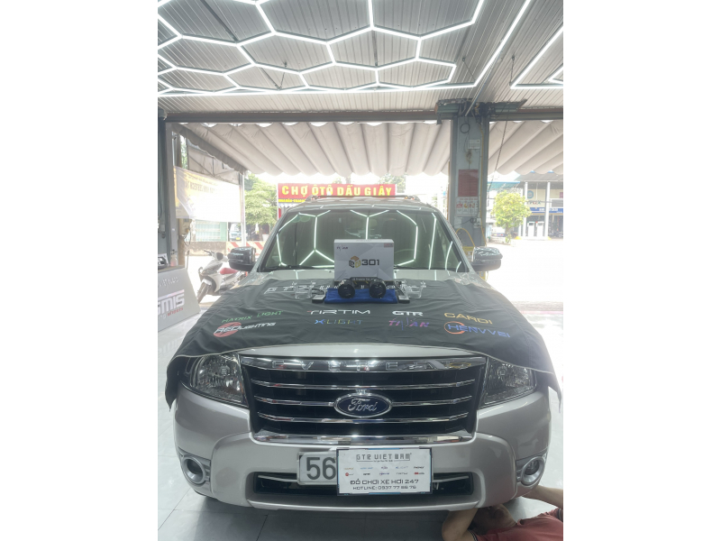 Độ đèn nâng cấp ánh sáng NÂNG CẤP BI GẦM  301 TĂNG SÁNG CHO FORD EVEREST