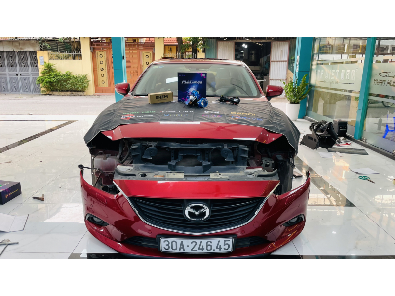 Độ đèn nâng cấp ánh sáng Nâng cấp bi platinum laser cho Mazda6 2014