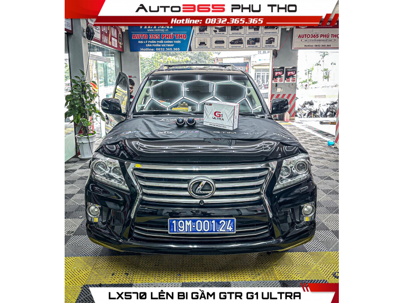 Độ đèn nâng cấp ánh sáng Bi gầm G1 tăng sáng cho xe Lexus LX570