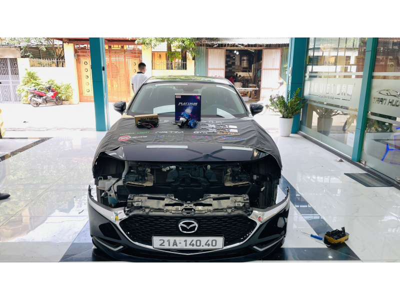 Độ đèn nâng cấp ánh sáng Nâng cấp Bi Pha PLATINUM cho MAZDA3 2023