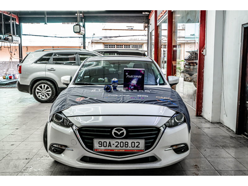 Độ đèn nâng cấp ánh sáng BI LASER TITAN PLATINUM PLUS NHIỆT MÀU 5000K CHO MAZDA 3 2019 - WASHPRO AUTO SPA 20802 - 18/5/2023