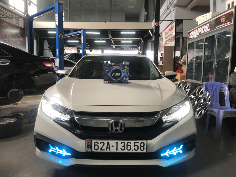 Độ đèn nâng cấp ánh sáng BI GẦM LED X-LIGHT F10 2022 - CÓ MẮT QUỶ Cho Xe Honda Civic - Long An13658