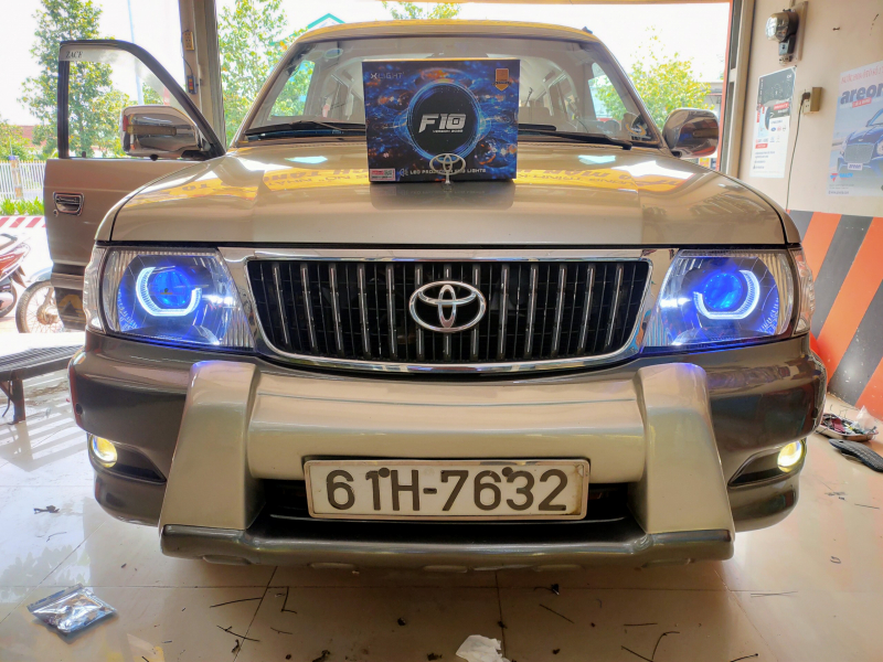 Độ đèn nâng cấp ánh sáng  BI GẦM LED X-LIGHT F10 2022 - CÓ MẮT QUỶ 4300K -CHO XE TOYOTA ZACE - HANA AUTO - 7632 -28/6/2023