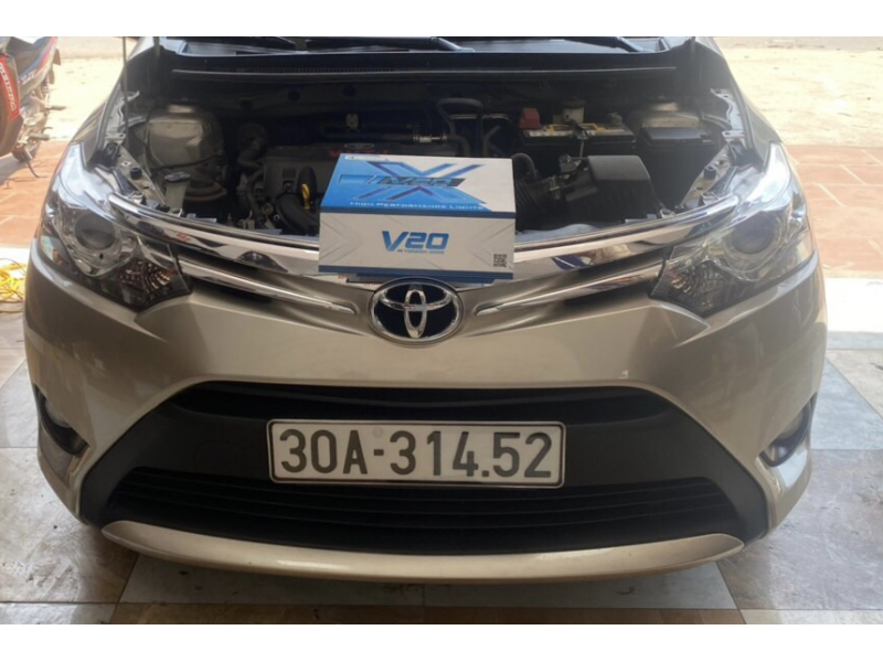 Độ đèn nâng cấp ánh sáng Toyota Vios 