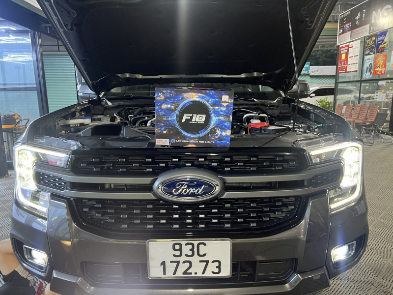 Độ đèn nâng cấp ánh sáng BI GẦM LED X-LIGHT F10 2022 - CÓ MẮT QUỶ CHO XE FORD RANGER - NGUYEN PHAT AUTO 17372 - 21/07/2023