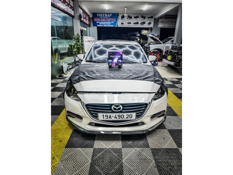 Độ đèn nâng cấp ánh sáng Bi led platinum 9+3 tăng sáng cho Mazda3