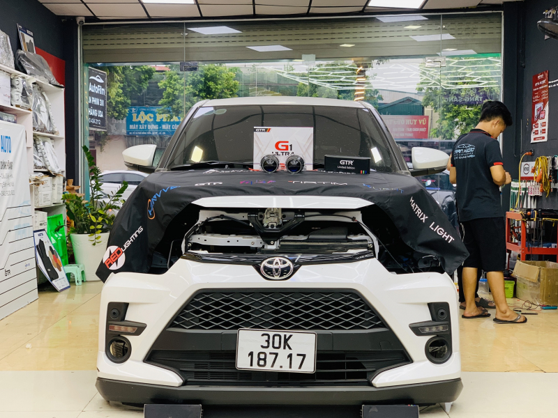 Độ đèn nâng cấp ánh sáng Nâng cấp bi gầm G1 ultra cho xe Toyota Raize