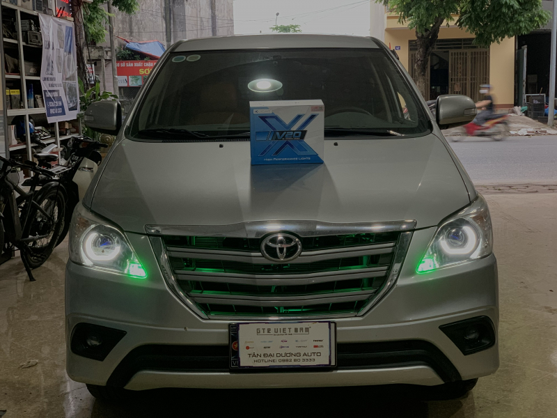 Độ đèn nâng cấp ánh sáng BI LED X-LIGHT V20 2023 TĂNG SÁNG TOYOTA INNOVA