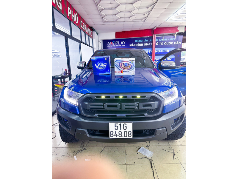 Độ đèn nâng cấp ánh sáng BI LED X-LIGHT V30 ULTRA 2022 CHO FORD RAPTOR 2021 - WASH PRO AUTO SPA 84808 - 30/09/2023