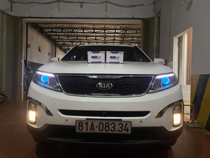 Độ đèn nâng cấp ánh sáng BI LED TITAN MOTO - CB150 CHO XE KIA SORENTO - NGUYỄN QUANG AUTO