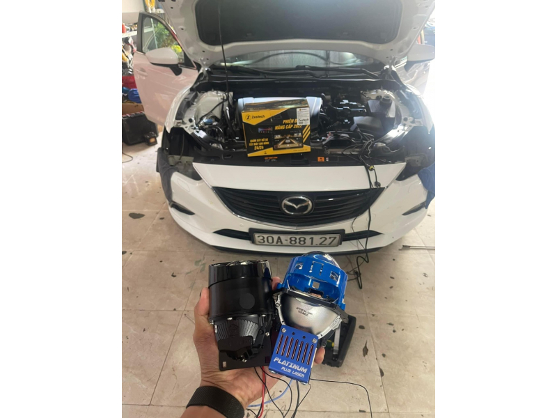 Độ đèn nâng cấp ánh sáng mazda