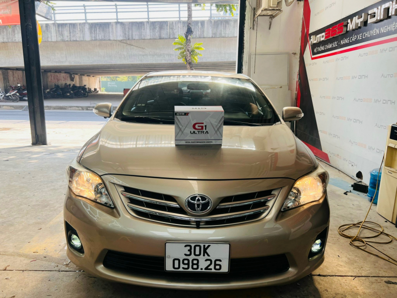 Độ đèn nâng cấp ánh sáng GTR G1 Ultra cho Toyota Altis 2012