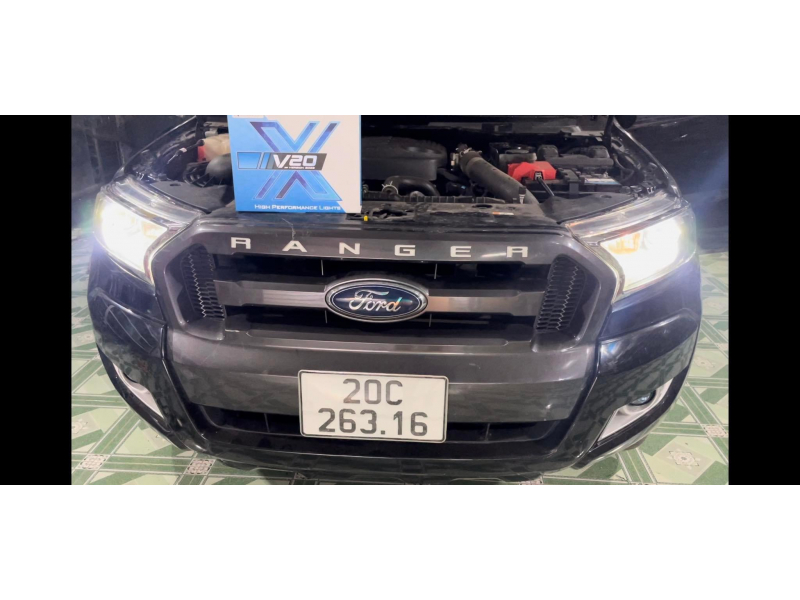 Độ đèn nâng cấp ánh sáng  FORD RANGER 					