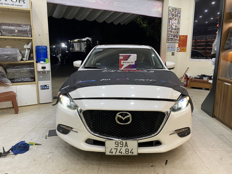 Độ đèn nâng cấp ánh sáng nâng cấp ánh sáng bi limited 3.0 cho mazda 3