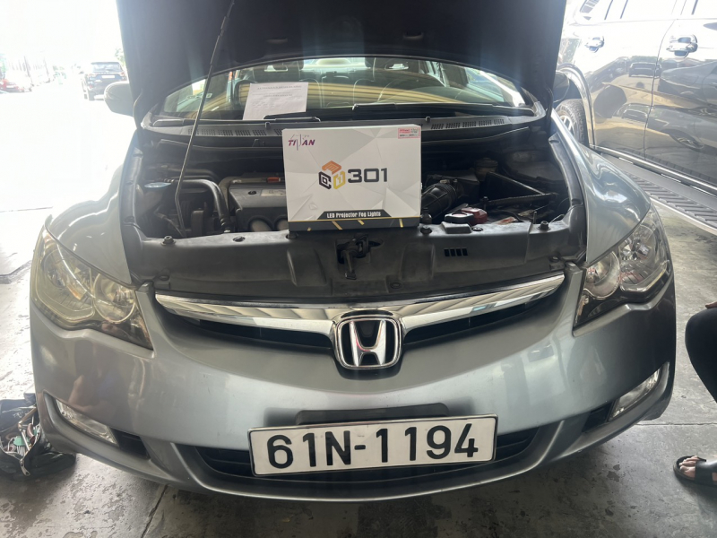 Độ đèn nâng cấp ánh sáng BI GẦM TITAN 301 - 3 NHIỆT MÀU CHO XE HONDA CIVIC - BÌNH DƯƠNG - 1194