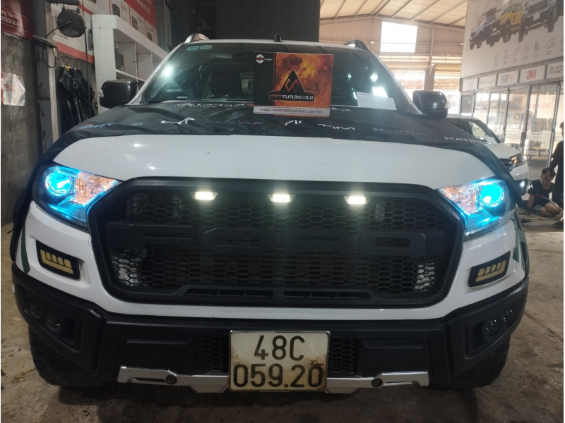 Độ đèn nâng cấp ánh sáng  BI LED RED TURBO 3.0 CHO XE FORD RANGER 05920-AUTO365 ĐĂK NÔNG 11/01/2024