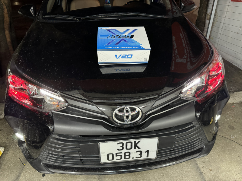 Độ đèn nâng cấp ánh sáng Toyota Vios 2022