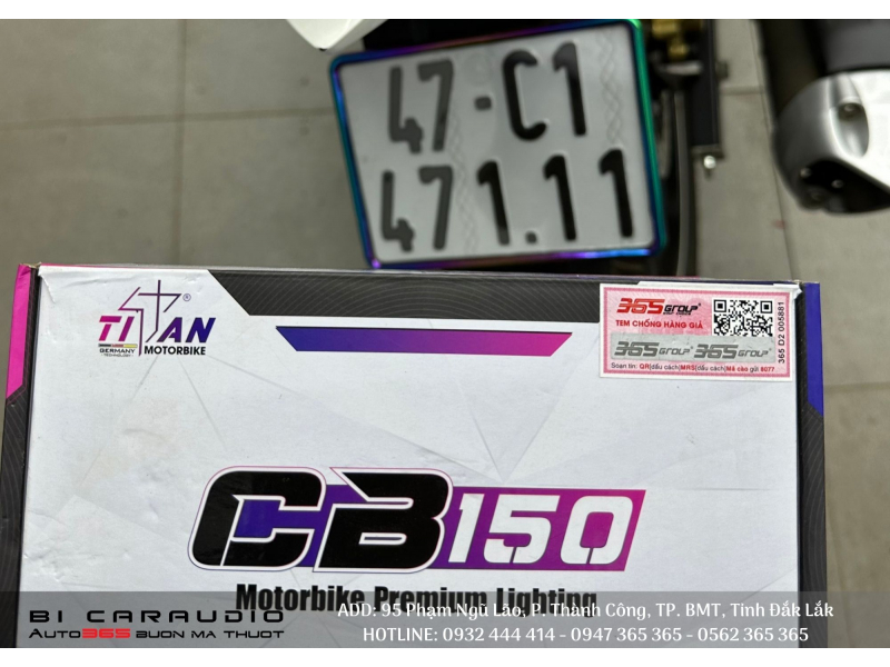 Độ đèn nâng cấp ánh sáng BI LED TITAN MOTO - CB150 - 2023 CHO XE EXCITER 47C147111 - AUTO365 BUÔN MA THUỘT 25/12/2023